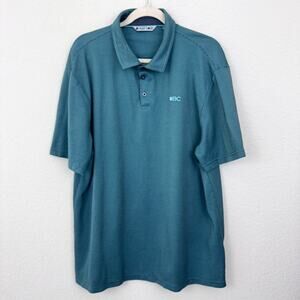 Black Clover Men Golf Polo Shirt Sz XXL Pima Cotton Tencel Outdoor Summer Green